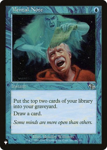 Magic the Gathering Mental Note The List Glorietta 2