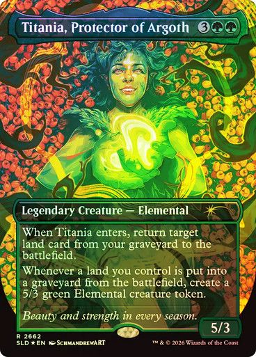 Magic the Gathering Titania, Protector of Argoth Foil Secret Lair Drop Glorietta 2