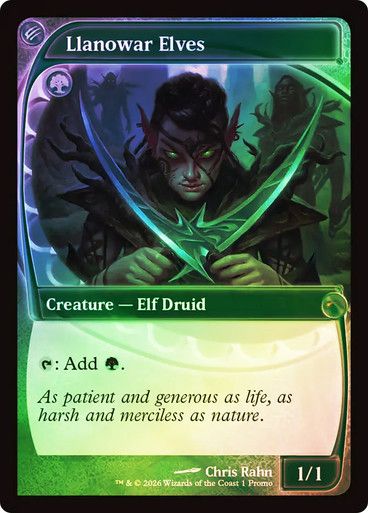 Magic the Gathering Llanowar Elves Foil Promo Glorietta 2