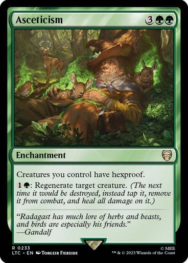 Magic the Gathering Asceticism Lord of the Rings Commander Glorietta 2