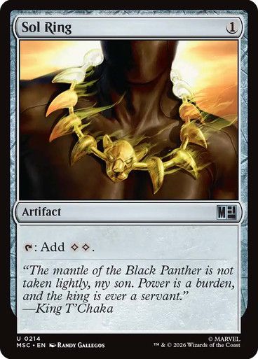 Magic the Gathering Sol Ring 0214 Marvel Super Heroes Commander Glorietta 2