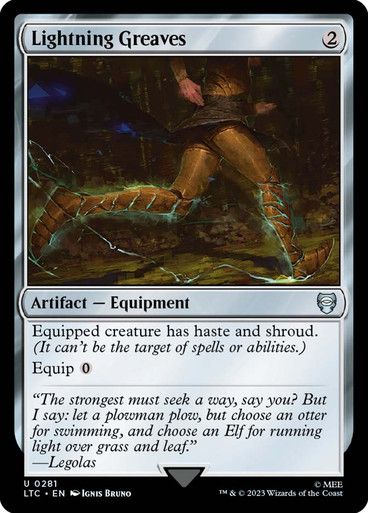 Magic the Gathering Lightning Greaves Lord of the Rings Commander Glorietta 2