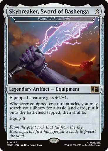 Magic the Gathering Sword of the Animist (Skybreaker, Sword of Bashenga) Marvel Super Heroes Commander Glorietta 2