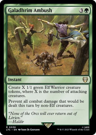 Magic the Gathering Galadhrim Ambush Lord of the Rings Commander Glorietta 2