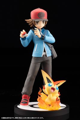 PRE-ORDER Kotobukiya Pokemon Touya with Victinia ArtFX J Statue