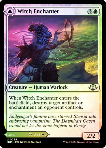 Magic the Gathering Witch Enchanter // Witch-Blessed Meadow Foil Modern Horizons 3 Glorietta 2