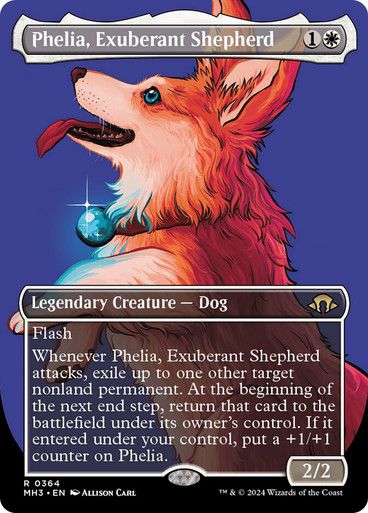 Magic the Gathering Phelia, Exuberant Shepherd Borderless Modern Horizons 3 Glorietta 2