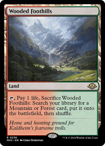 Magic the Gathering Wooded Foothills Modern Horizons 3 Festival Mall