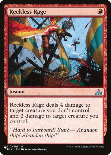 Magic the Gathering Reckless Rage The List Glorietta 2