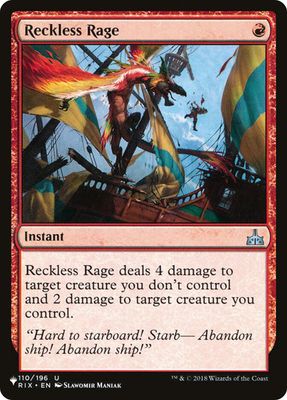 Magic the Gathering Reckless Rage The List Glorietta 2