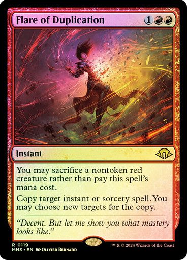 Magic the Gathering Flare of Duplication Foil Modern Horizons 3 Festival Mall