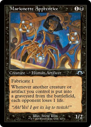 Magic the Gathering Marionette Apprentince Retro Modern Horizons 3 Festival Mall