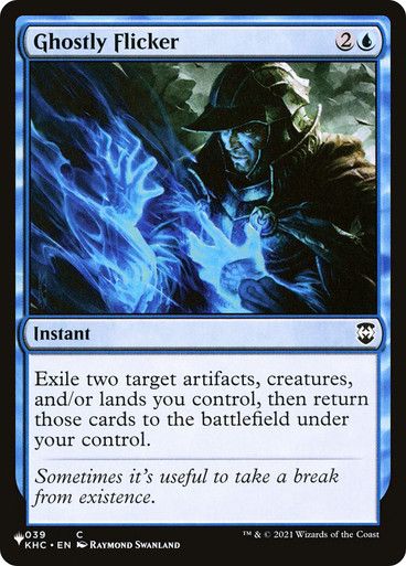 Magic the Gathering Ghostly Flicker The List Glorietta 2