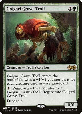 Magic the Gathering Golgari Grave-Troll The List Glorietta 2