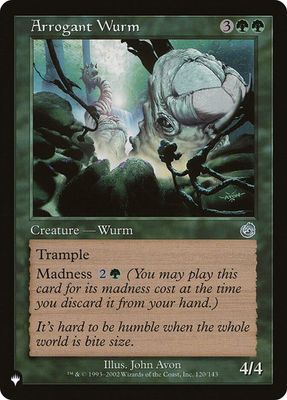 Magic the Gathering Arrogant Wurm The List Glorietta 2
