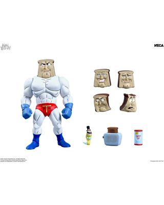 PRE-ORDER NECA The Ren &amp; Stimpy Show - Ultimate Powerdered Toast Man 7" Scale Action Figure