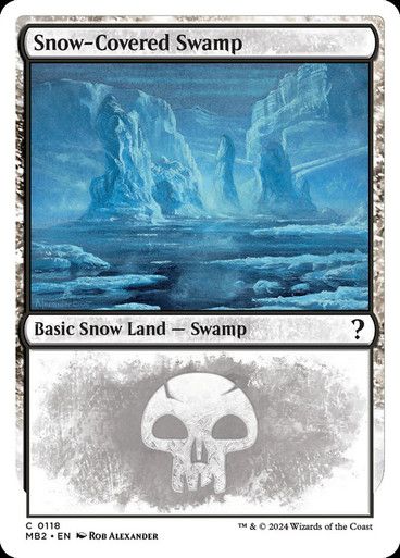 Magic the Gathering Snow-Covered Swamp Mystery Booster 2 Glorietta 2