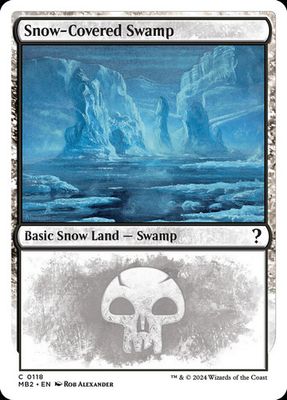 Magic the Gathering Snow-Covered Swamp Mystery Booster 2 Glorietta 2
