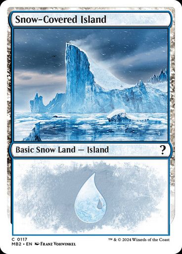 Magic the Gathering Snow-Covered Island Mystery Booster 2 Glorietta 2