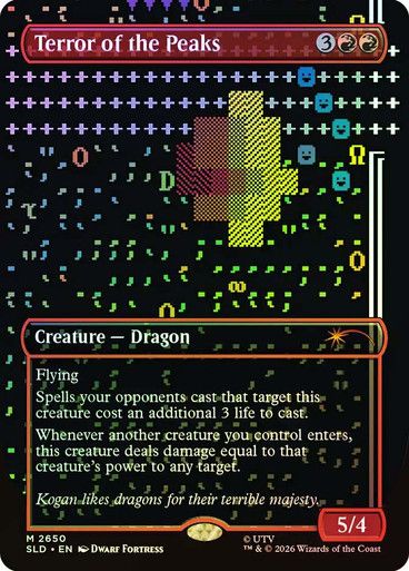 Magic the Gathering Terror of the Peaks Foil Secret Lair Drop Greenhills