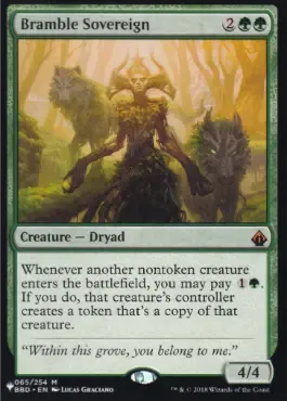 Magic the Gathering Bramble Sovereign The List Greenhills