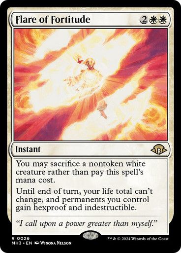 Magic the Gathering Flare of Fortitude Modern Horizons 3 Greenhills