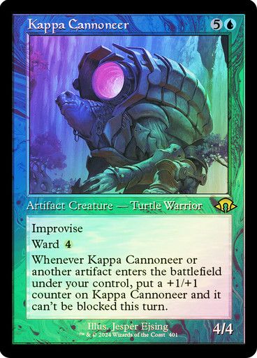 Magic the Gathering Kappa Cannoneer Retro Foil Modern Horizons 3 Greenhills