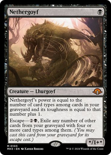 Magic the Gathering Nethergoyf Modern Horizons 3 Greenhills