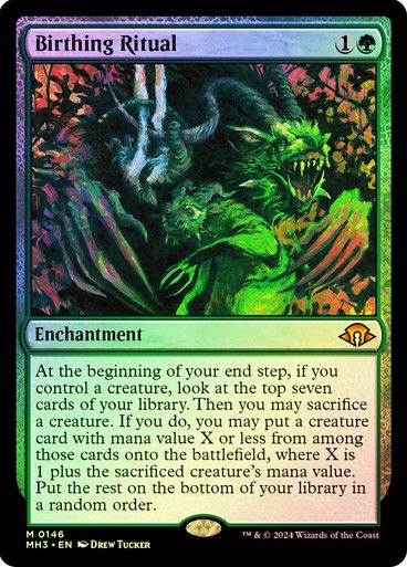Magic the Gathering Birthing Ritual Foil Modern Horizons 3 Greenhills