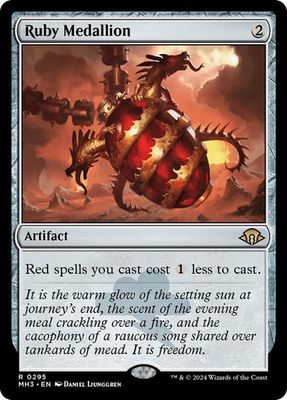 Magic the Gathering Ruby Medallion Modern Horizons 3 Greenhills