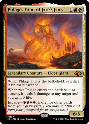 Magic the Gathering Phlage, Titan of Fire's Fury Modern Horizons 3 Greenhills