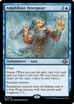 Magic the Gathering Amphibian Downpour Modern Horizons 3 Fisher Mall