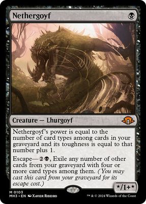 Magic the Gathering Nethergoyf Modern Horizons 3 Fisher Mall