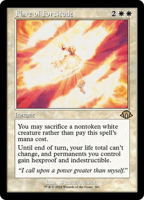 Magic the Gathering Flare of Fortitude Retro Modern Horizons 3 Fisher Mall
