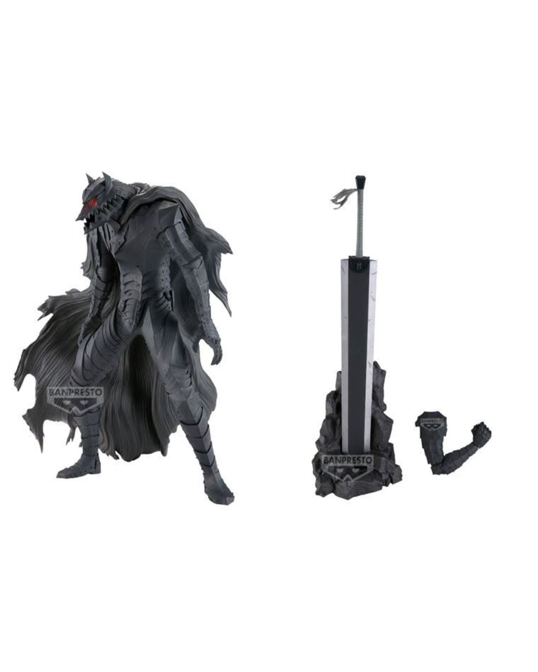 PRE-ORDER Banpresto Berserk Grandista Guts (Guts + Right Arm and Weapon)