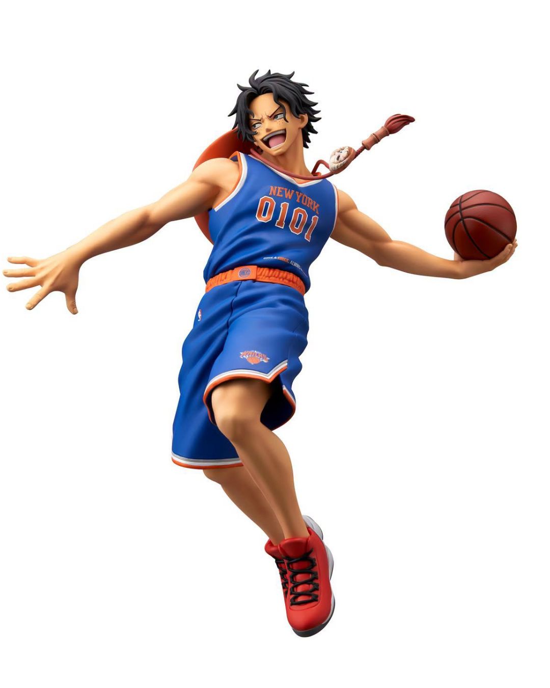 PRE-ORDER Banpresto One Piece X NBA Master Stars Piece The Portgas D Ace New York Knicks
