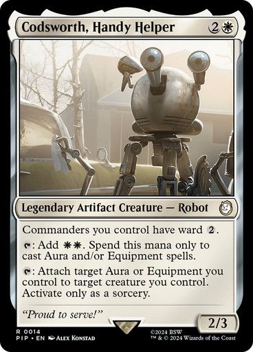 Magic the Gathering Codsworth, Handy Helper Fallout Commander Greenhills