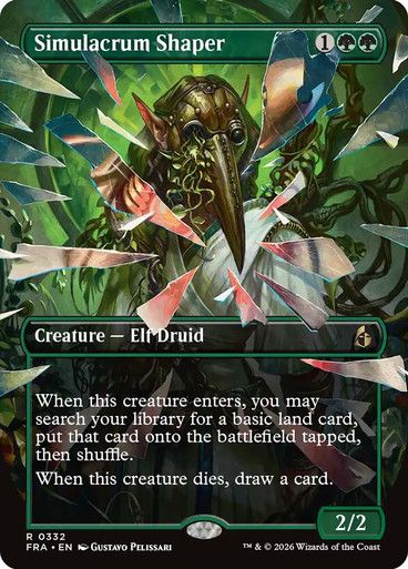 Magic the Gathering Simulacrum Shaper Borderless Reality Fracture Festival