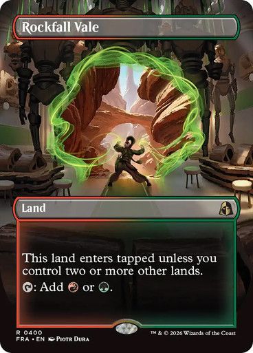 Magic the Gathering Rockfall Vale Borderless Reality Fracture Festival