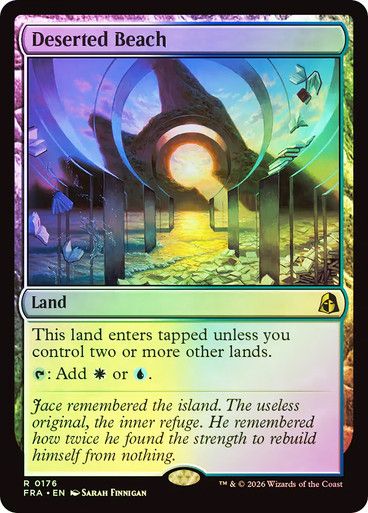 Magic the Gathering Deserted Beach Foil Reality Fracture Festival