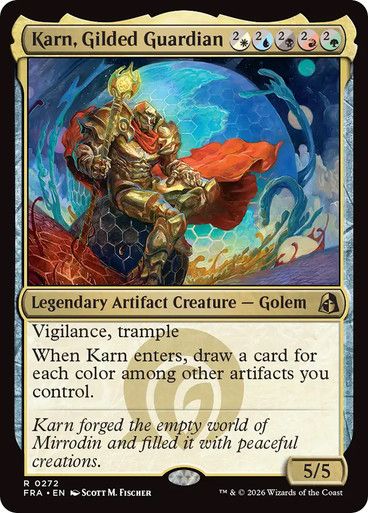 Magic the Gathering Karn, Gilded Guardian Reality Fracture Festival