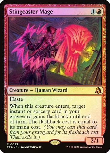 Magic the Gathering Stingcaster Mage Foil Reality Fracture Festival