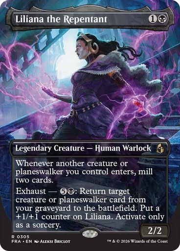 Magic the Gathering Liliana the Repentant Borderless Reality Fracture Festival