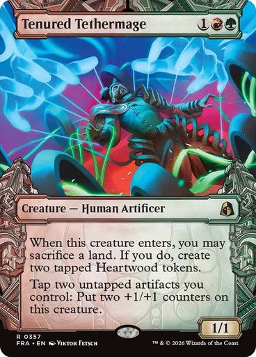 Magic the Gathering Tenured Tethermage Borderless Reality Fracture Greenhills