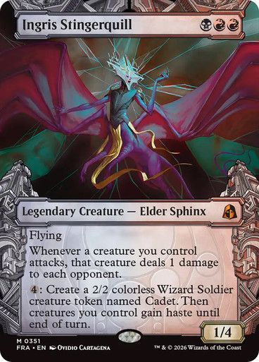Magic the Gathering Ingris Stingerquill Borderless Reality Fracture Greenhills