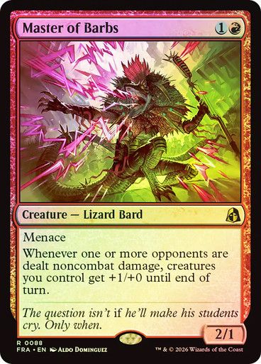 Magic the Gathering Master of Barbs Foil Reality Fracture Festival