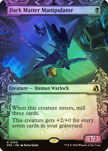 Magic the Gathering Dark Matter Manipulator Borderless Foil Reality Fracture Festival
