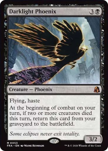 Magic the Gathering Darklight Phoenix Reality Fracture Festival