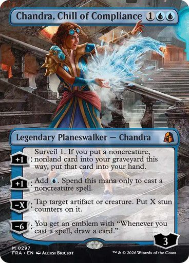 Magic the Gathering Chandra, Chill of Compliance Borderless Reality Fracture Festival