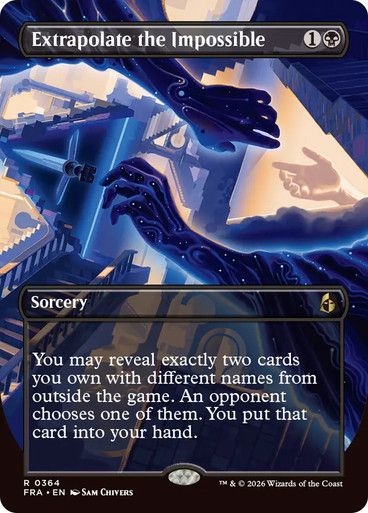 Magic the Gathering Extrapolate the Impossible Borderless Reality Fracture Festival